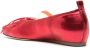 Simone Rocha pleated metallic ballerina shoes Red - Thumbnail 3