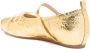 Simone Rocha laminated-leather ballerina shoes Gold - Thumbnail 3