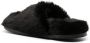 Simone Rocha embellished faux-fur slippers Black - Thumbnail 3