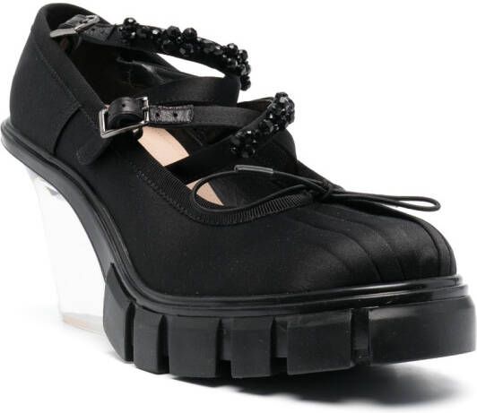 Simone Rocha transparent heel pumps Black