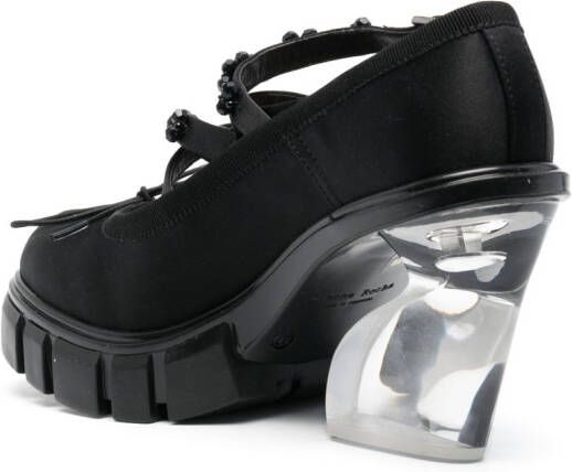 Simone Rocha transparent heel pumps Black