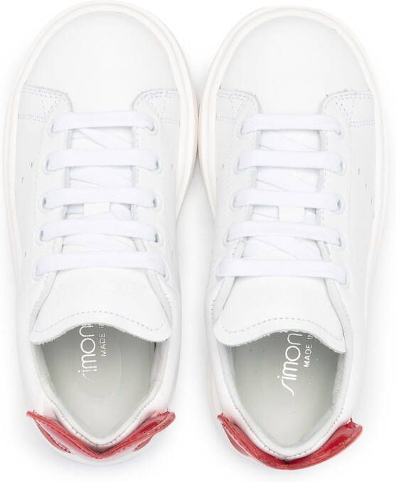 Simonetta low-top leather sneakers White