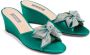 SJP by Sarah Jessica Parker Dina 50mm crystal-embellished mules Green - Thumbnail 2
