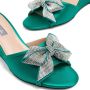 SJP by Sarah Jessica Parker Dina 50mm crystal-embellished mules Green - Thumbnail 4