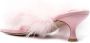 Sleeper feather-detailed kitten heel sandals Pink - Thumbnail 3
