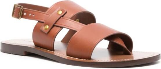 Soeur Amazonia leather sandals Brown