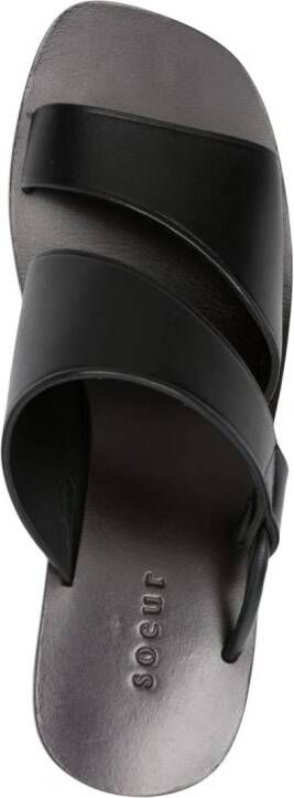 Soeur Astree 80mm leather mules Black