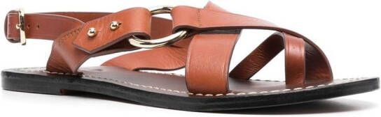 Soeur Florence leather sandals Brown