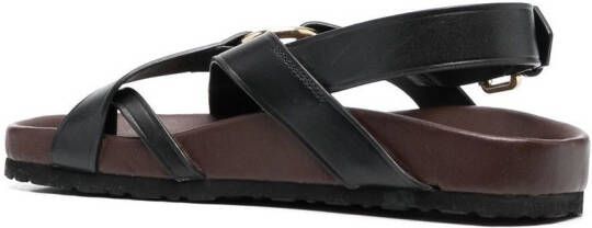 Soeur Mexico leather sandals Black
