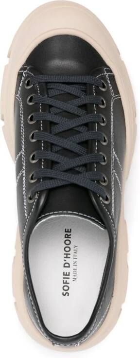 Sofie D'hoore Feat chunky leather sneakers Black