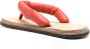 Sofie D'hoore padded-strap leather flip flops Red - Thumbnail 3