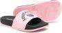 SONIA RYKIEL ENFANT embossed-logo open toe slides Pink - Thumbnail 2