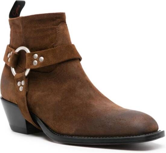 Sonora 35mm suede ankle boots Brown