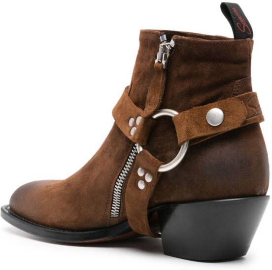 Sonora 35mm suede ankle boots Brown