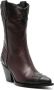 Sonora 80mm stacked-heel western leather boots Brown - Thumbnail 2