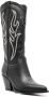 Sonora decorative-stitching leather boots Black - Thumbnail 2
