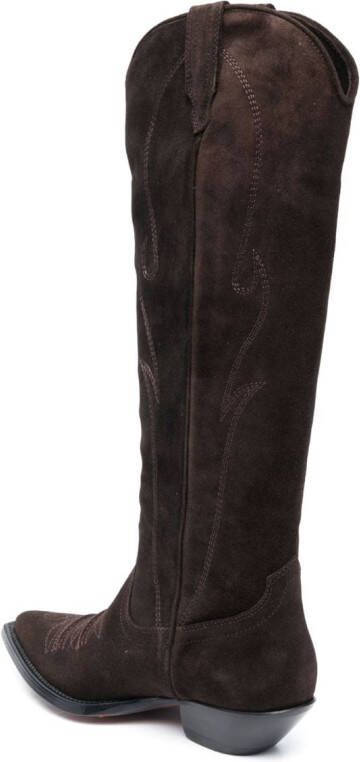 Sonora Hermosa 50mm suede knee-boots Brown