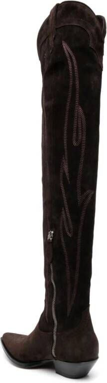 Sonora Hermosa 50mm thigh-high boots Brown