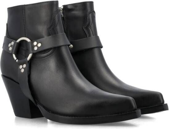 Sonora Jalapeno Belt 60mm leather ankle boots Black
