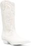 Sonora knee-length embroidered boots White - Thumbnail 2