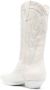 Sonora knee-length embroidered boots White - Thumbnail 3