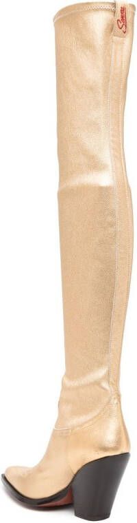 Sonora over-the-knee length 105mm boots Gold