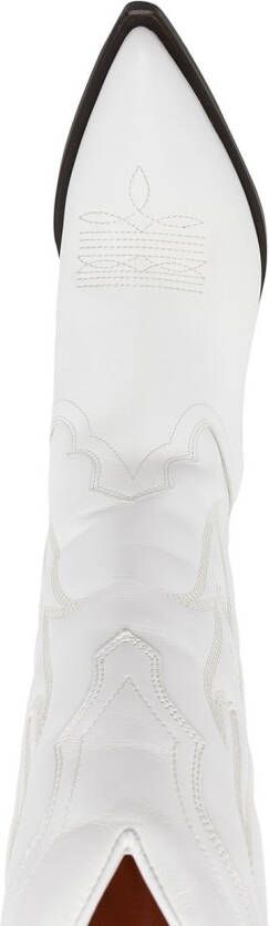 Sonora Santa embroidered cowboy boots White