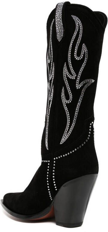 Sonora Santa Fe 100mm high-heeled boots Black