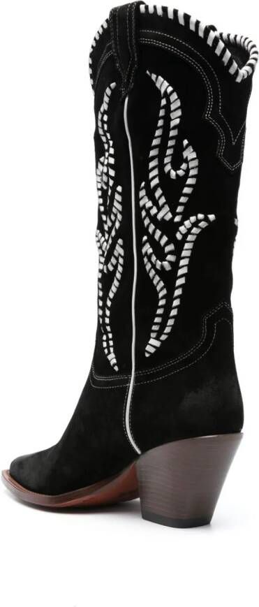 Sonora Santa Fe 90mm suede boots Black