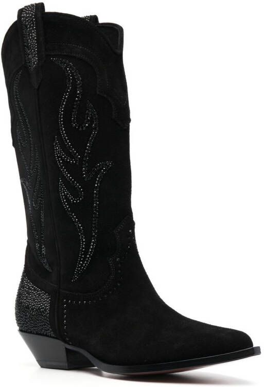 Sonora Santa Fe cowboy boots Black