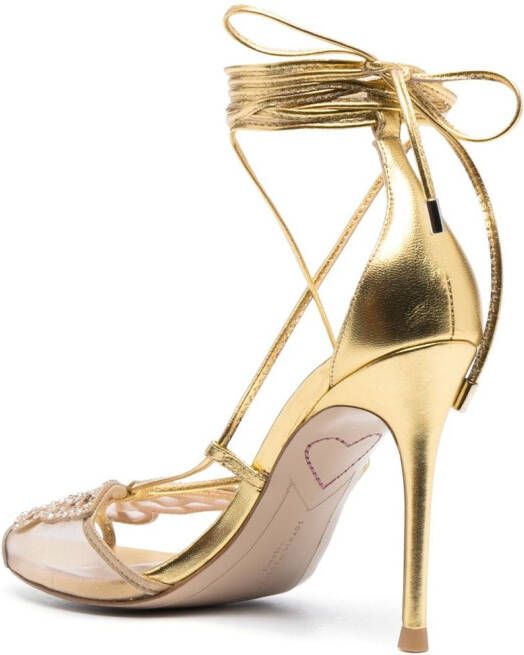 Sophia Webster 105mm butterfly-detailing sandals Yellow