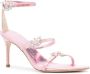 Sophia Webster 85mm Grace Mid leather sandals Pink - Thumbnail 2