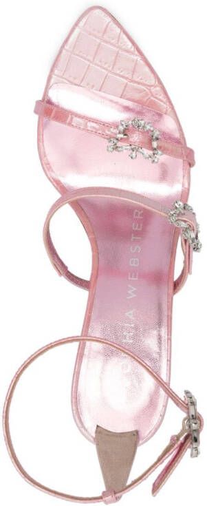 Sophia Webster 85mm Grace Mid leather sandals Pink