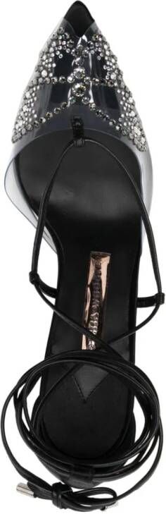 Sophia Webster 90mm Aria crystal-embellished pumps Black