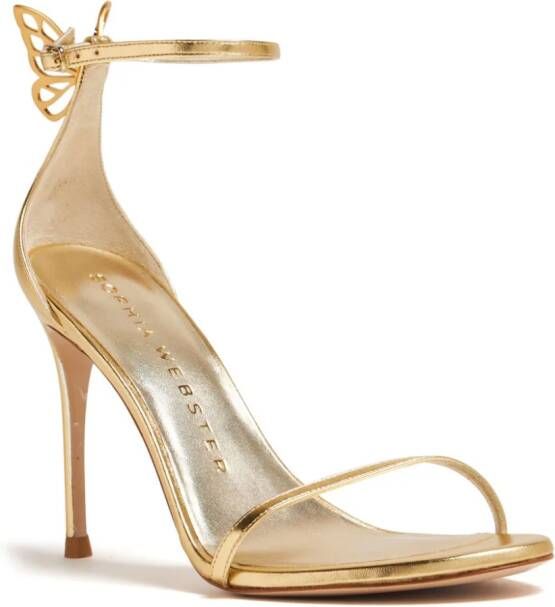 Sophia Webster butterfly-detailed stiletto sandals Gold