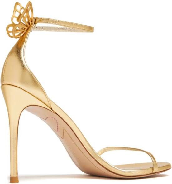 Sophia Webster butterfly-detailed stiletto sandals Gold