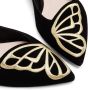 Sophia Webster Butterfly-embroidered suede ballerina shoes Black - Thumbnail 5