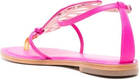 Sophia Webster Butterfly ombré leather sandals Pink