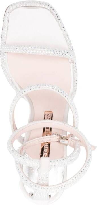 Sophia Webster Callista 110mm rhinestone-embellished sandals White