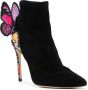Sophia Webster Chiara 100mm suede ankle boots Black - Thumbnail 2