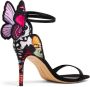 Sophia Webster Chiara butterfly-embroidered sandals Black - Thumbnail 3