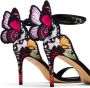 Sophia Webster Chiara butterfly-embroidered sandals Black - Thumbnail 5