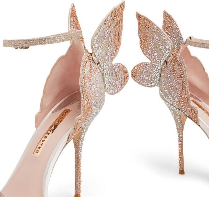Sophia Webster Chiara crystal-embellished sandals Gold