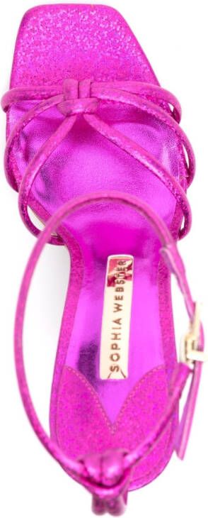 Sophia Webster Flo flamingo 115mm confetti sandals Pink