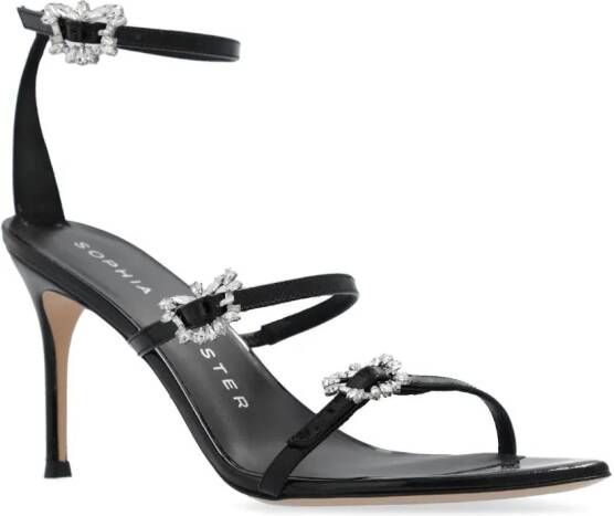 Sophia Webster Grace crystal-embellished sandals Black
