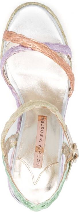 Sophia Webster Ines espadrille wedge sandals Purple