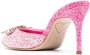 Sophia Webster Margaux glitter-detailed 85 mules Pink - Thumbnail 3