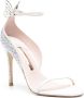 Sophia Webster Mariposa 100mm crystal-embellished sandals White - Thumbnail 2