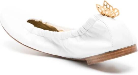 Sophia Webster Mariposa ballerina shoes White