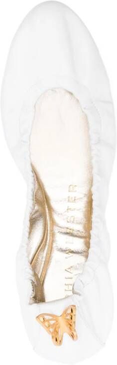Sophia Webster Mariposa ballerina shoes White